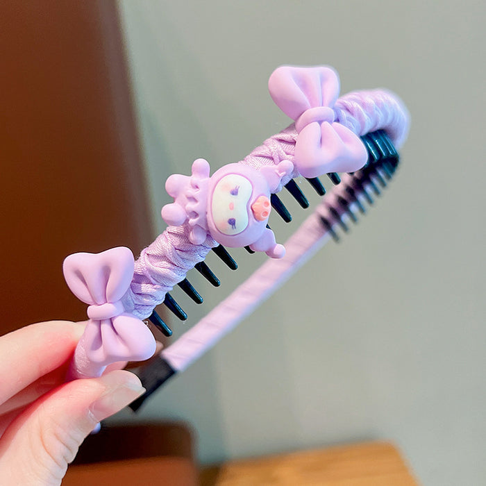 Wholesale Children' s Fringe Hair Artifact Headband Little Girl' s Headwear Cartoon Hair Hoop Baby' s Hair Girl' s Hair Accessories Non-Slip