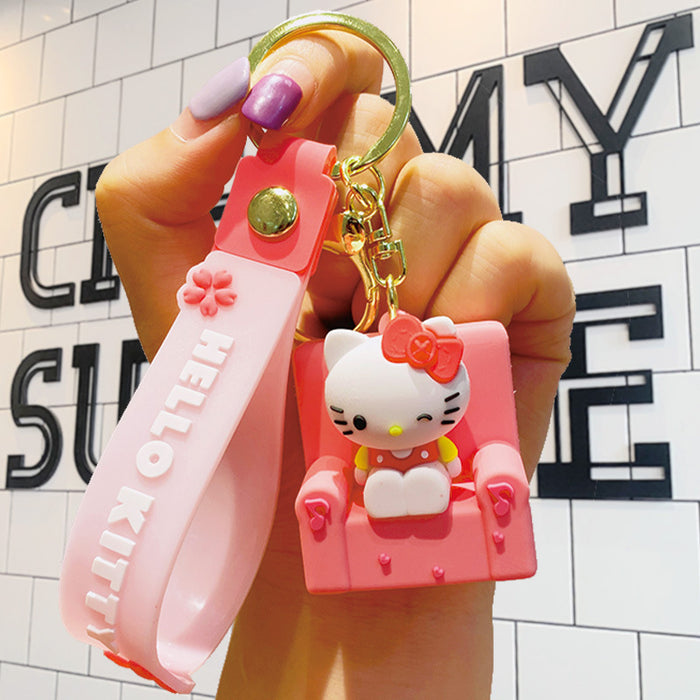 Wholesale Cartoon Doll PVC Keychain JDC-KC-LiuFan002