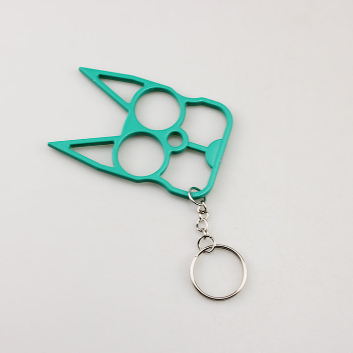 Wholesale Chic White Cat Ear Knuckle Metal Self Defense Accessory For Resale