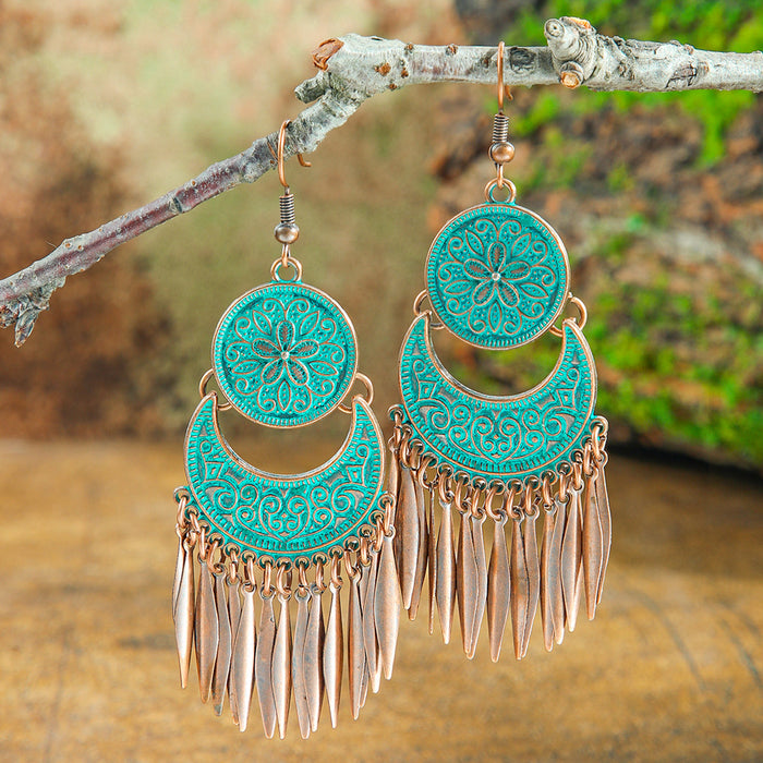 Wholesale Geometric Alloy Tassel Earrings for Women Party Wear Fashion Accessory MOQ≥2