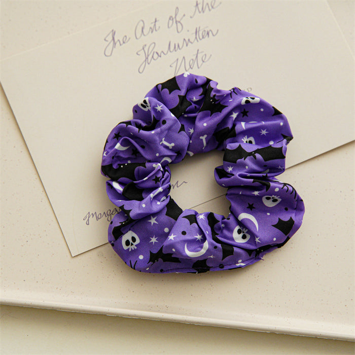 Wholesale Halloween Skull Series Satin Hair Tie JDC-HS-SanTai001