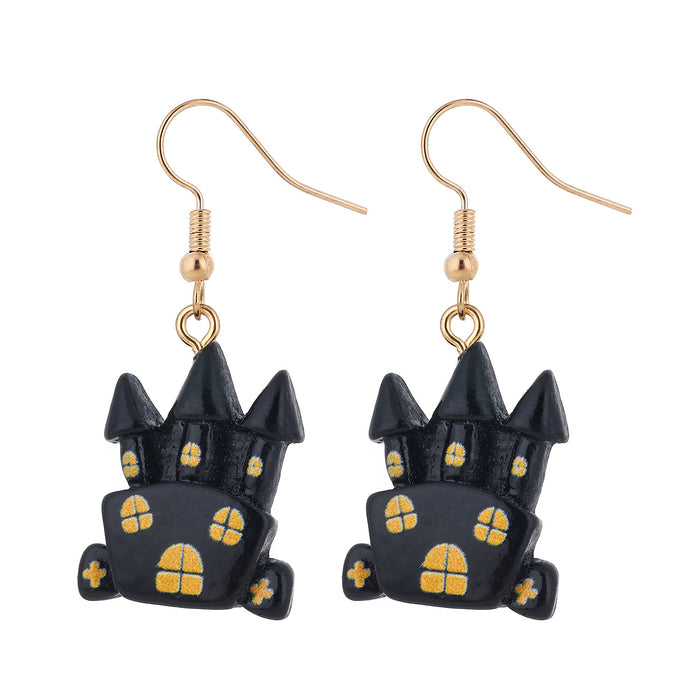 Wholesale  series witch,  pumpkin ghost bat and skull earrings