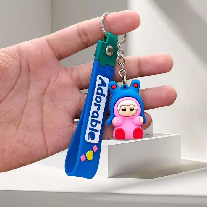 Wholesale Cute Cartoon 3D Keychain Backpack Charm