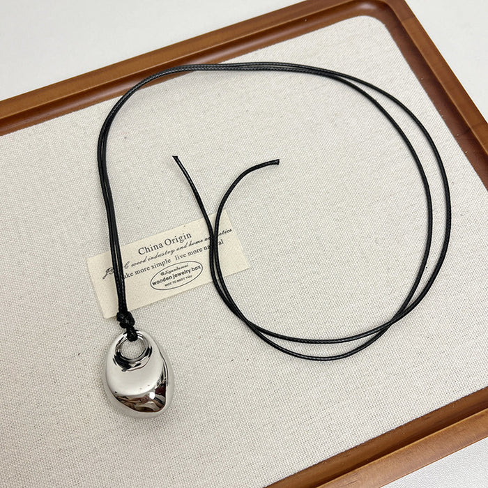 Wholesale Sweater chain, irregular geometry, heart-shaped comb pendant, necklace, adjustable drawstring, accessory