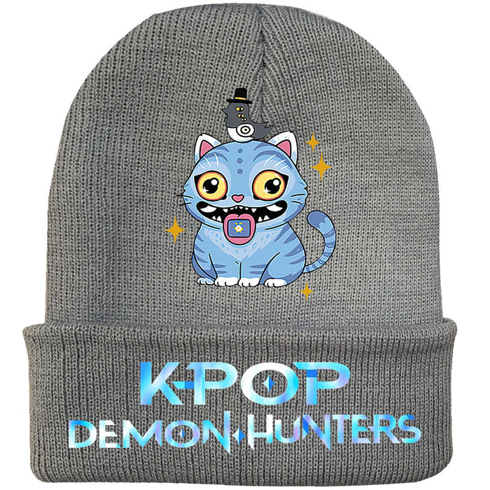 Wholesale Couple' s knitted hat autumn and winter fleece hat outdoor warmth wool hat