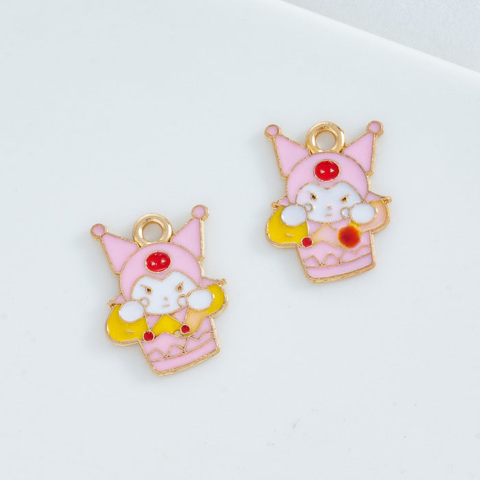 Wholesale 10 PCS DIY Alloy Oil-Drip Cartoon Necklace Pendant