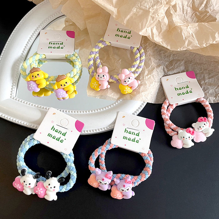 Wholesale Cartoon Braided Children Plastic Hair Band JDC-HS-Leiyang001