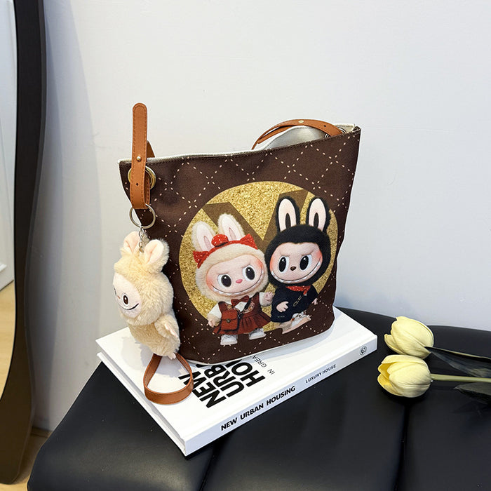 Wholesale Cartoon Trendy Shoulder Bag Cute and Exquisite Pendant Printed Crossbody Bag