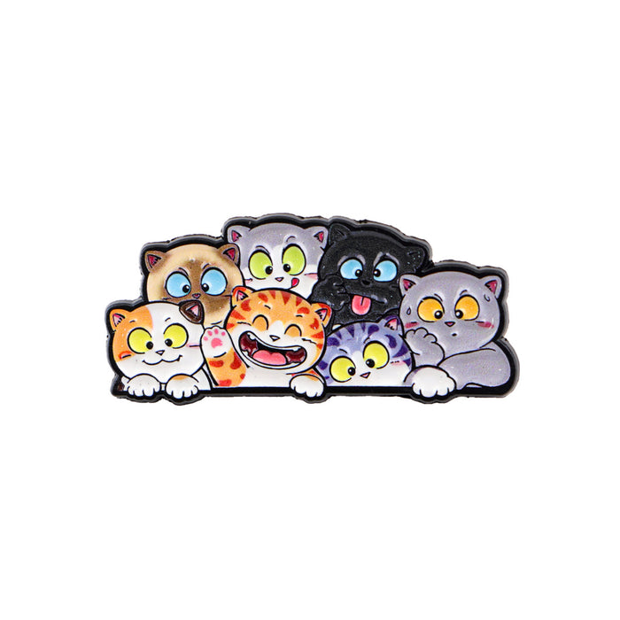 Wholesale Monster Cat English Brooch Badge Clothing Backpack Accessory