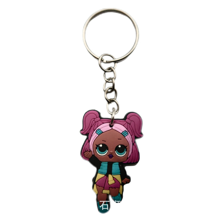 Wholesale 10 pcs Cute Girl Series Key Chain Pendants