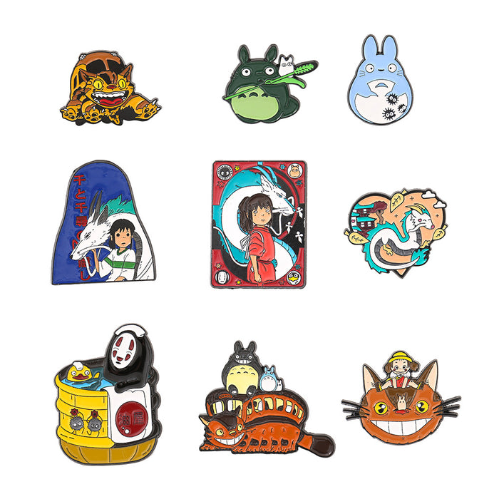 Wholesale Cartoon Metal Brooch Pin Custom Baked Paint Enamel Badge Gift