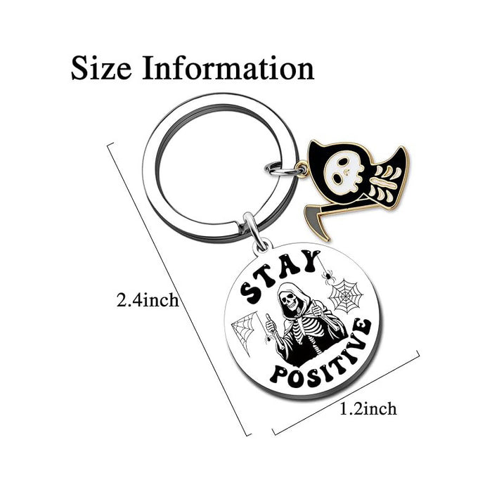 Wholesale Skull Medallion Halloween Carving Ghost Personality Keychain