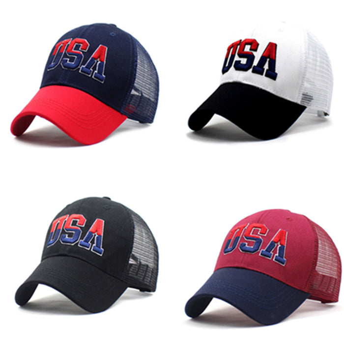 Wholesale Embroidered baseball cap with the letters USA