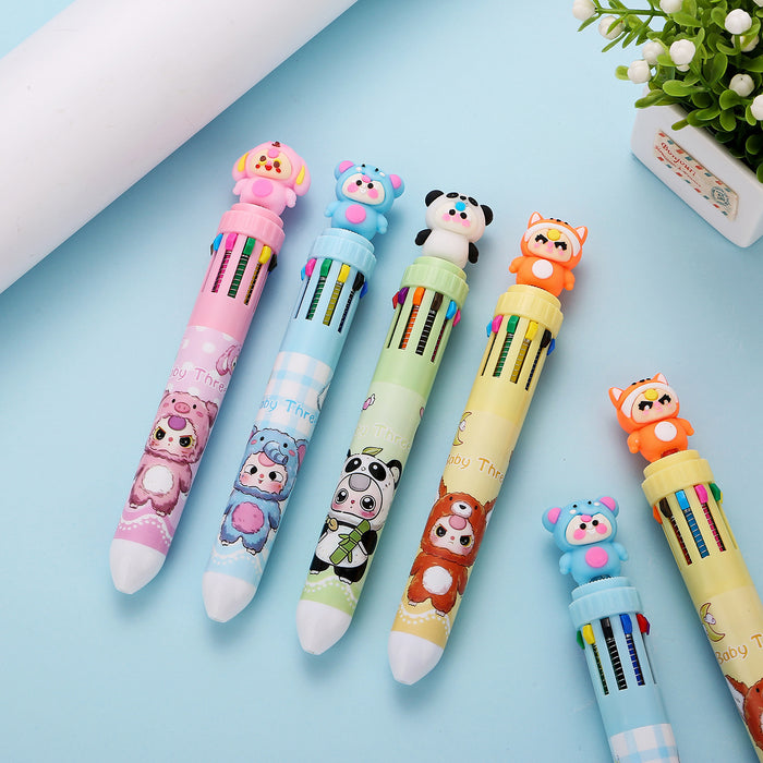 Wholesale Little doll ten-color ballpoint pen