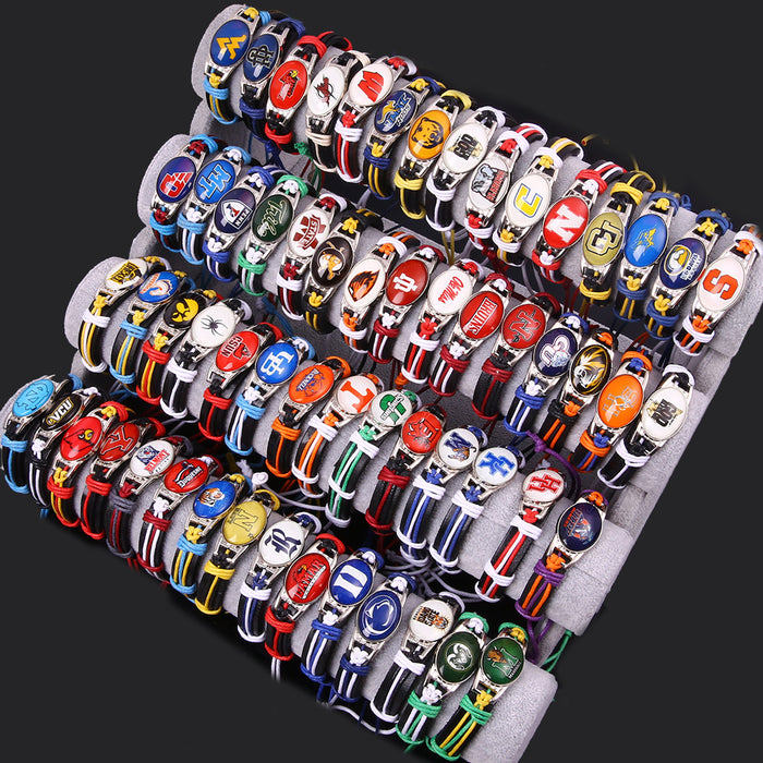 Wholesale Alloy Leather Bracelet Sports Bracelet JDC-BT-BaBie001