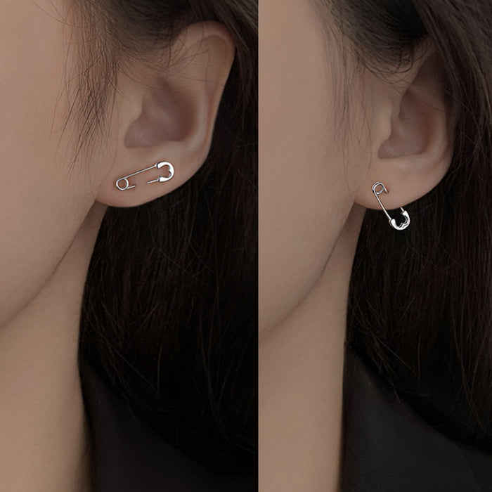 Wholesale Pin earrings, personalized and fashionable couple style, paper clip earrings