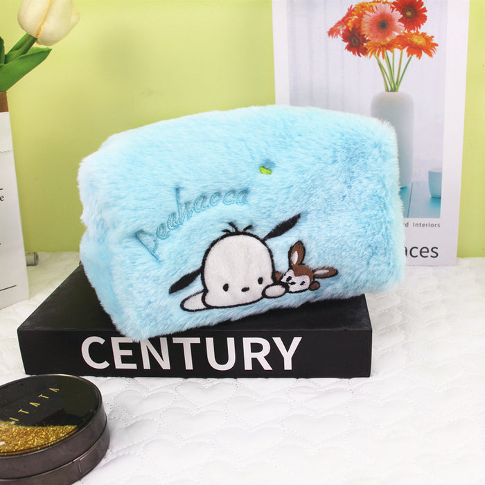 Wholesale Large Capacity Cartoon Plush Stationery Bag