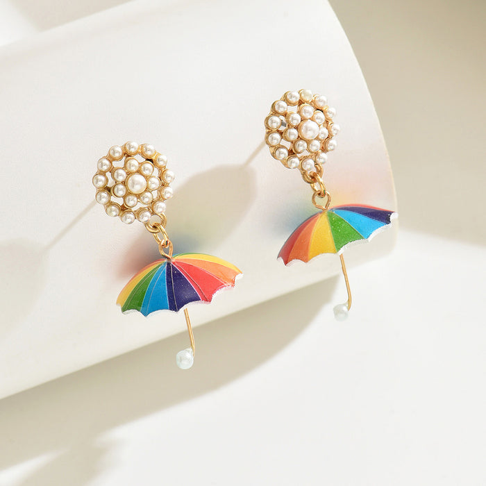 Wholesale Advanced colored earrings, fashionable hanging earrings, pearls