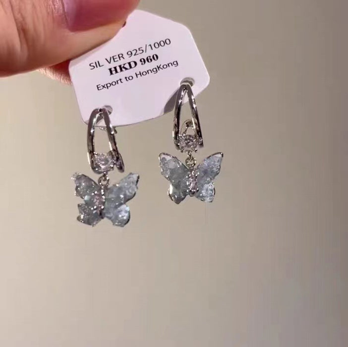 Wholesale  Crystal butterfly earrings for women earrings