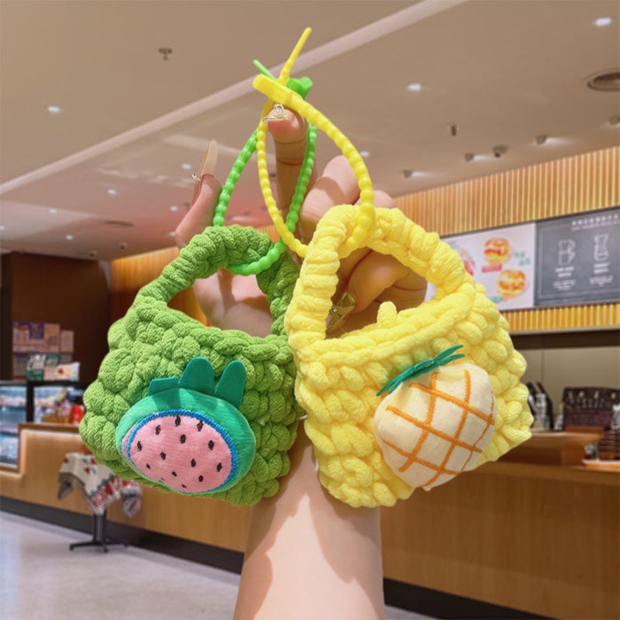 Wholesale Handmade Crochet Fruit Keychain - Cute Pineapple Coin Purse MOQ≥2