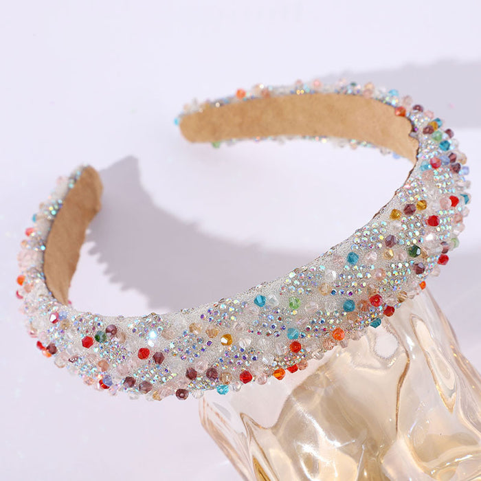 Wholesale Women' s diamond headband retro and versatile ladies evening show temperament headwear