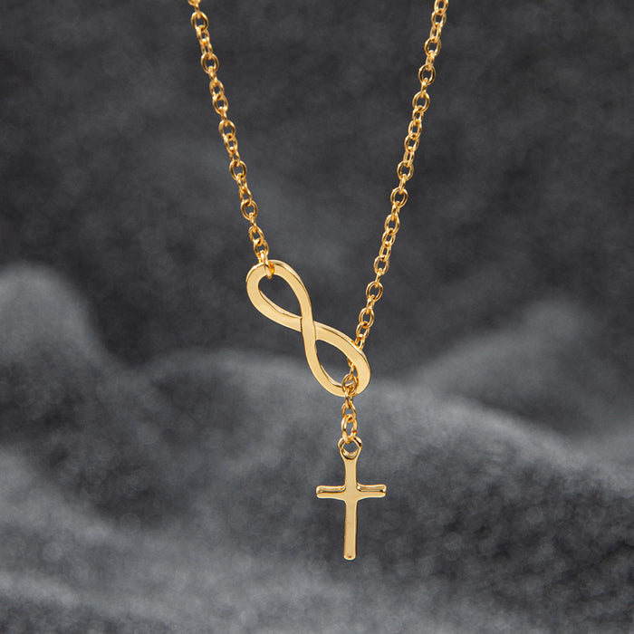 Wholesale 2pcs Stainless Steel Gold Sweat-proof Simple Necklace