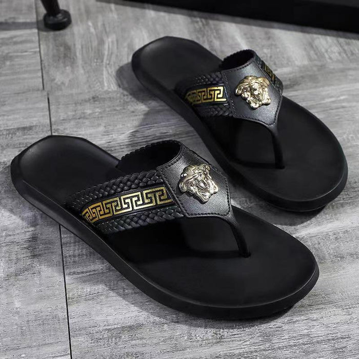 Wholesale PVC Men's Thick Sole Slippers JDC-SP-JiuYi001