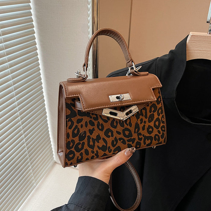 Wholesale Retro leopard print cross-body shoulder bag