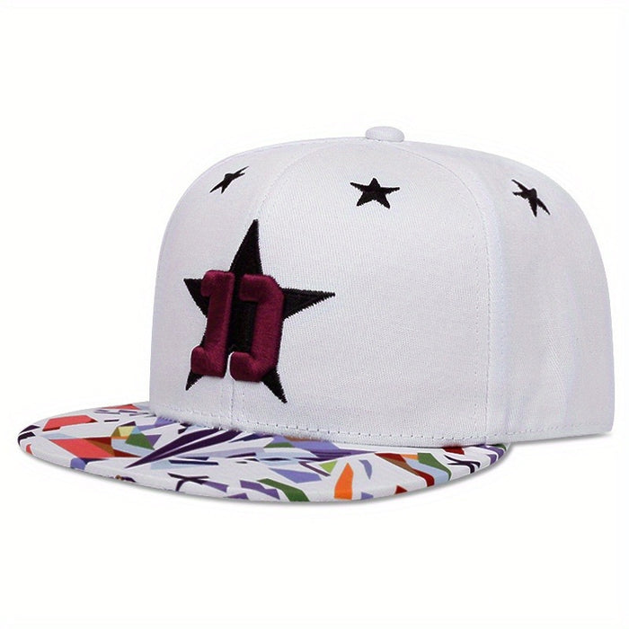 Wholesale Baseball cap embroidered lightning duckbill cap sunshade and sun protection cap flat edge duckbill cap