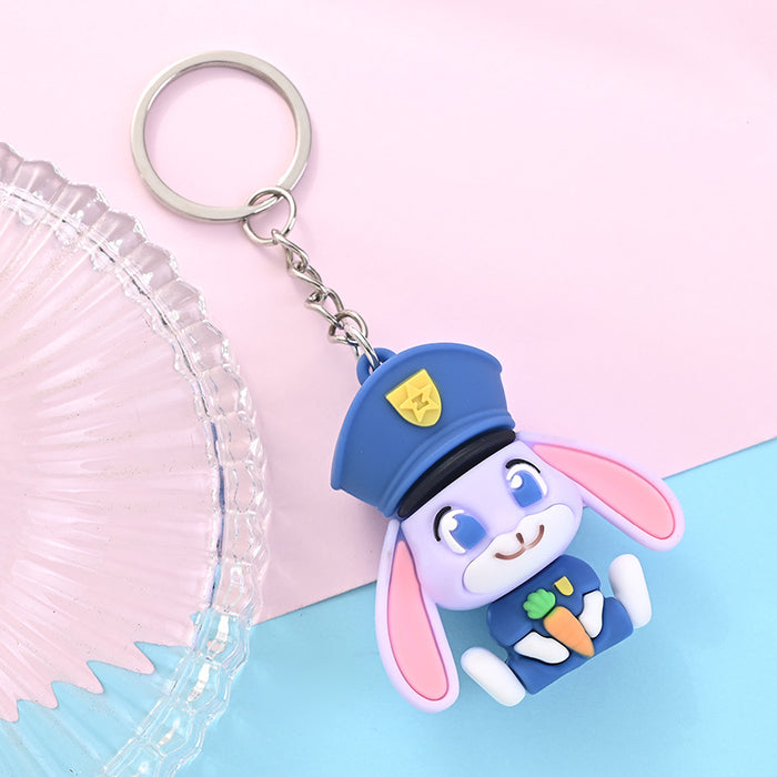 Wholesale 10PCS PVC Cartoon Doll Keychain JDC-KC-AQing008