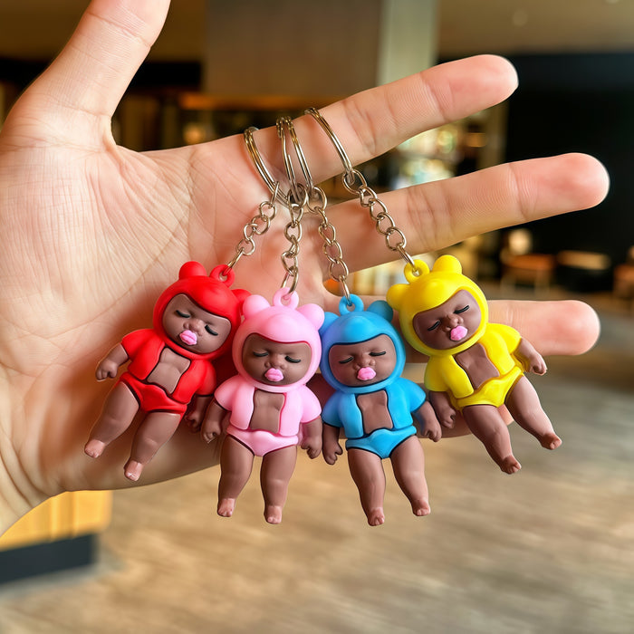 Wholesale 10pcs Black Doll Keychain Couple Bag Pendant