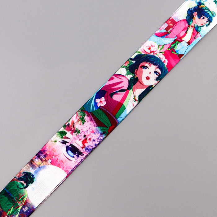 Wholesale Work ID card holder mobile phone lanyard student meal card holder sliding hard case access card holder