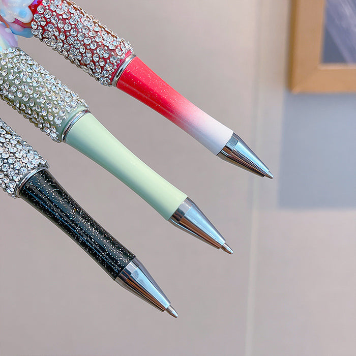 Wholesale Cartoon Rotating Gel Pen Cute Beaded Pen Student