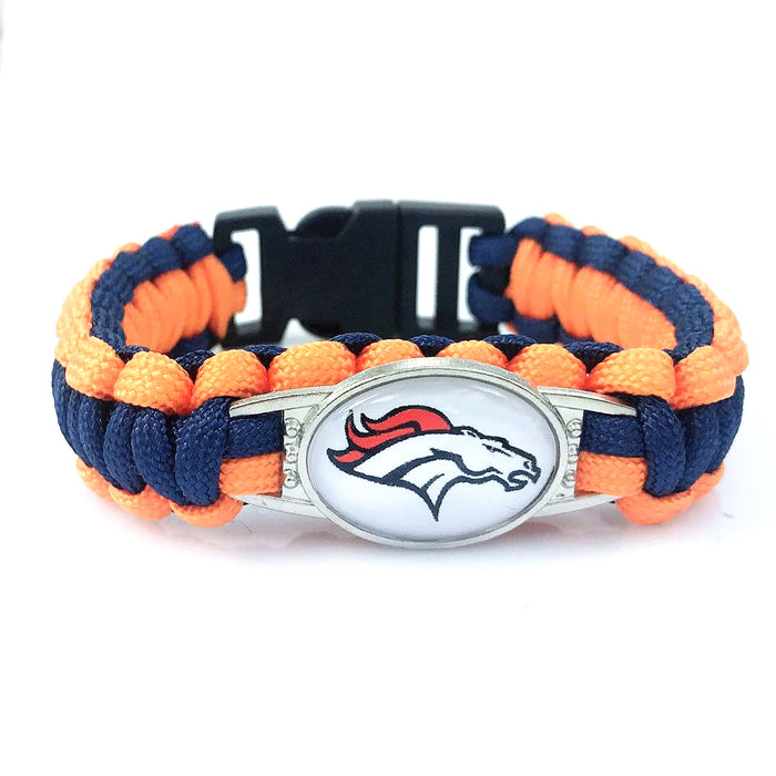 Wholesale Football  Alloy Buckle Woven Bracelet