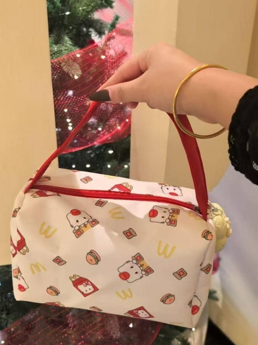 Wholesale Fresh Sweet Cartoon Cat Makeup Bag Large Capacity Cloth Travel Storage Bag