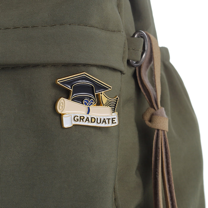 Wholesale Graduation Season Bachelor's Cap Shaped Metal Paint Badge JDC-BC-XuX001