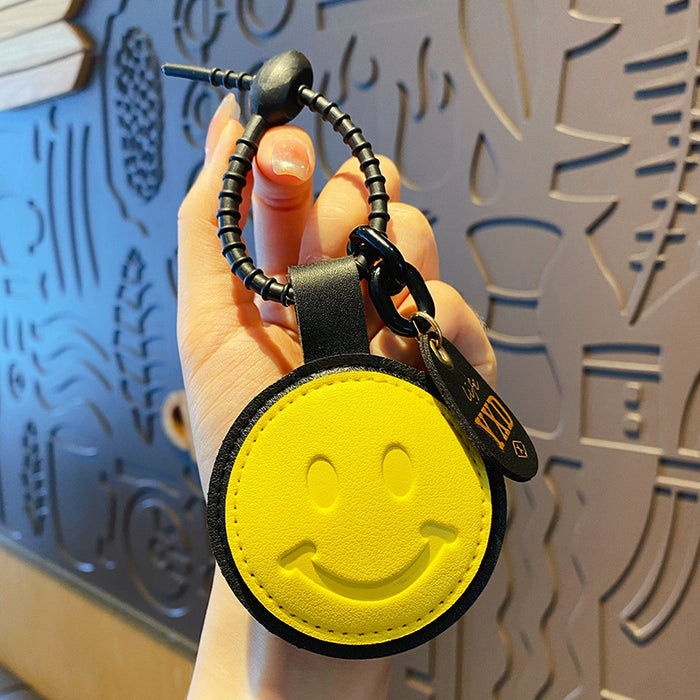 Wholesale Leather Three-dimensional Love Smile Keychain JDC-KC-LingS001