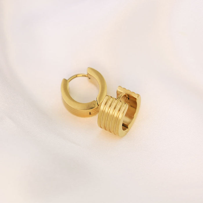 Wholesale electric stripe simple earrings