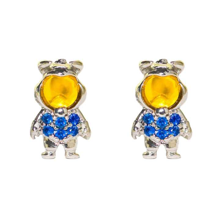 Wholesale  cartoon three-piece earrings suit zircon earrings