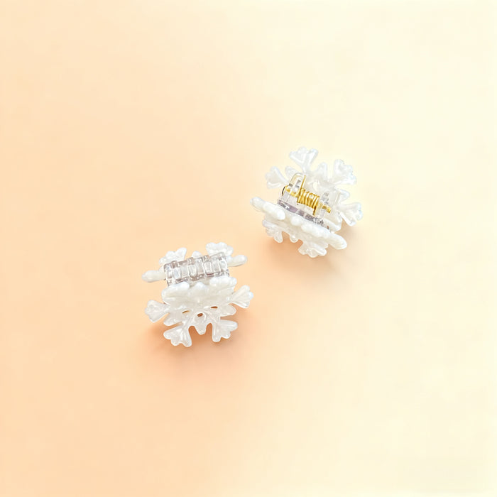 Wholesale Snowflake Shark Hair Clip Acrylic Winter Christmas Fashion Accessory For Women Trendy Gift