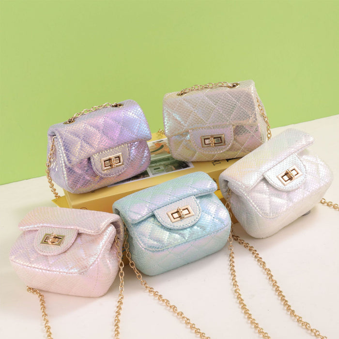 Wholesale Princess pearl accessory handbag cute bow shoulder bag chain bag