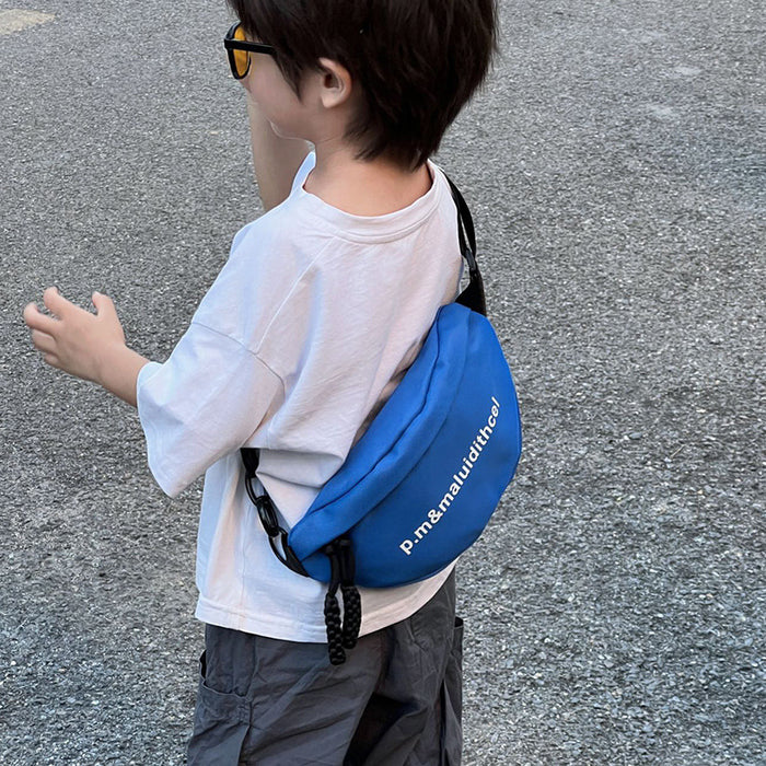 Wholesale Children's bag, high-end nylon chest bag, letter lightweight crossbody bag, outdoor sports coin purse
