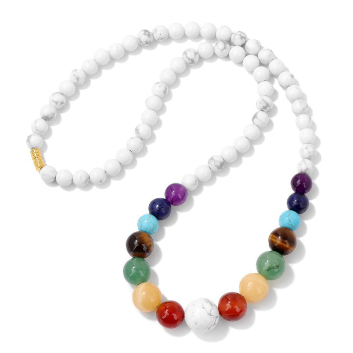 Wholesale Handmade necklace with colorful stone beads