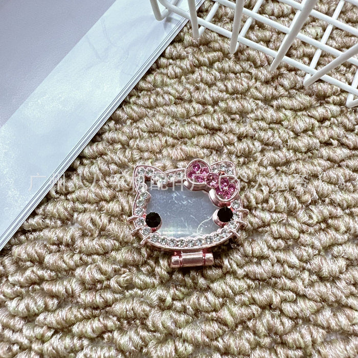 Wholesale Cartoon cat mirror rotatable phone stand