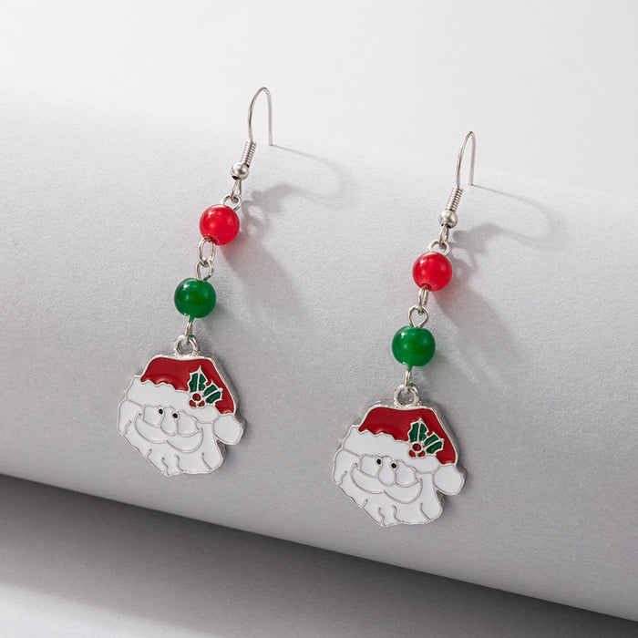 Wholesale Colorful Irregular Pearl Earrings Geometric Hip Hop Fashion Accessory MOQ≥2