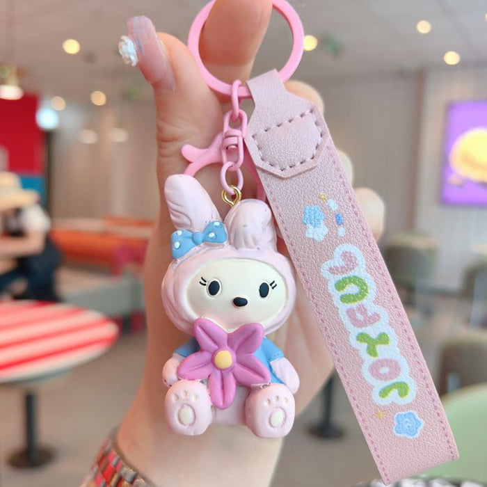 Wholesale Resin Rabbit Doll Keychain JDC-KC-ShuoT030