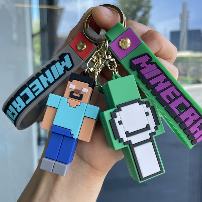 Wholesale Cartoon Figure Building Block Keychain