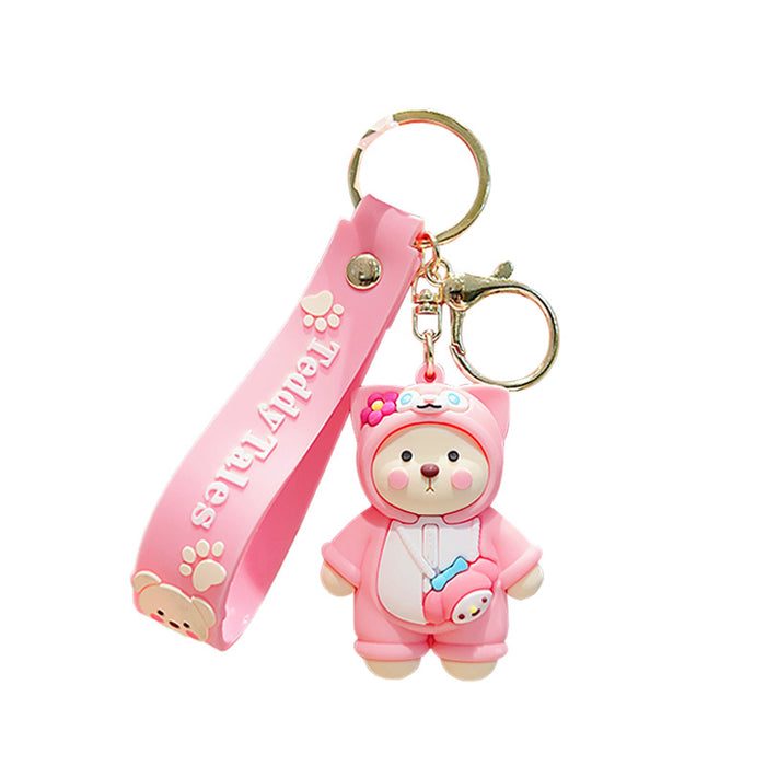 Wholesale Cartoon Doll Soft Plastic Keychain JDC-KC-KuM011