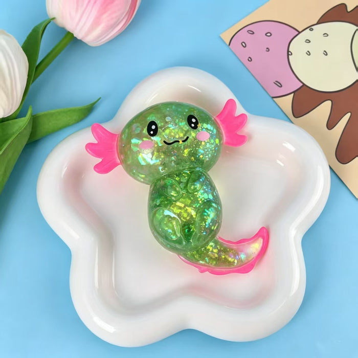 Wholesale Glitter Sequin Salamander Slow Rebound Squishy Toy Stress Relief Student Gift