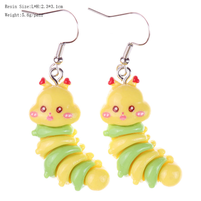 Wholesale Cartoon Animal Resin Earrings JDC-ES-niqing022